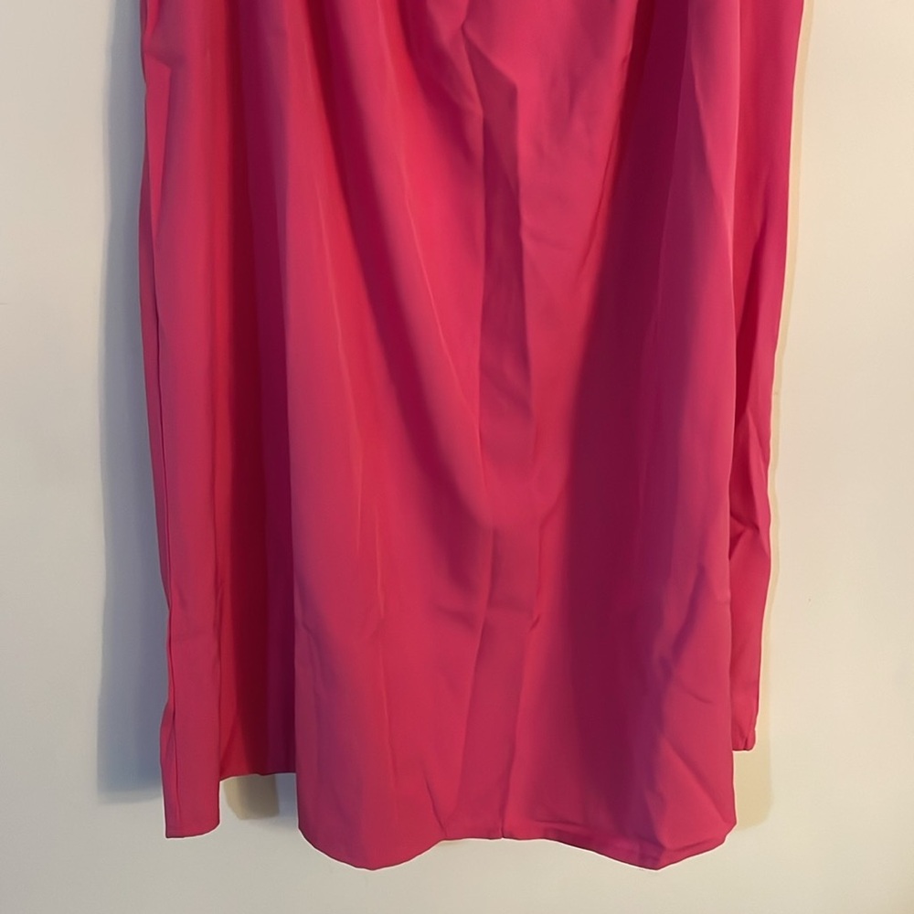 Elegant Pink Off-Shoulder Dress - Picture 8 of 10